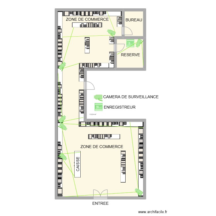 CULINARION VI. Plan de 3 pièces et 125 m2