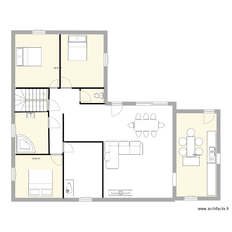 agrandissement. Plan de 0 pièce et 0 m2