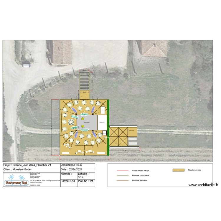 plan masse butler 8 juin. Plan de 0 pièce et 0 m2