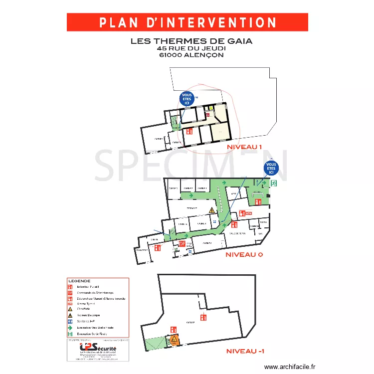 LES THERME DE GAIA. Plan de 