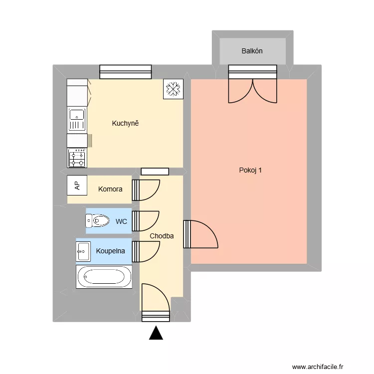 Jana &Scaron;vermy 39, byt 3. Plan de 14  et 162 m²