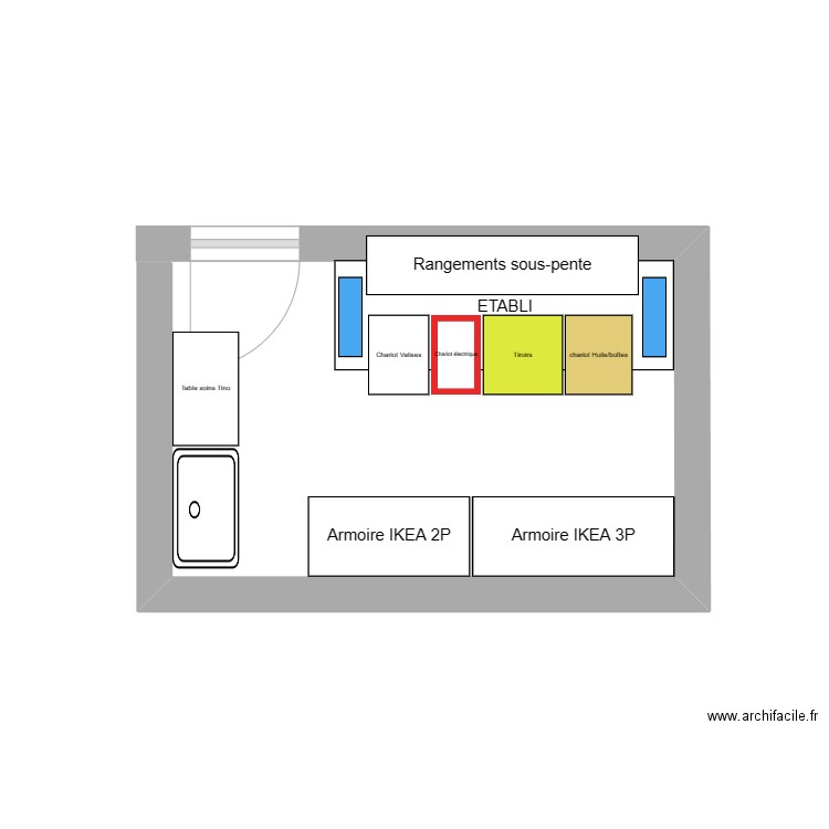 CAVE-ATELIER. Plan de 0 pièce et 0 m2