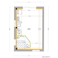 Studio avec cotes isolation intérieur