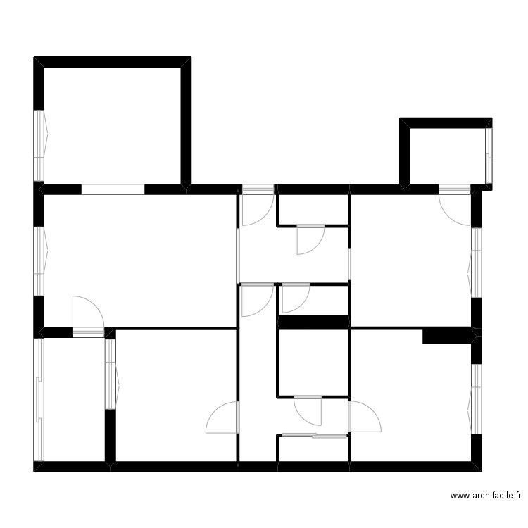 FOURREL. Plan de 10 pièces et 82 m2