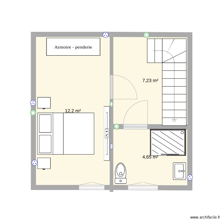 maison étage . Plan de 0 pièce et 0 m2