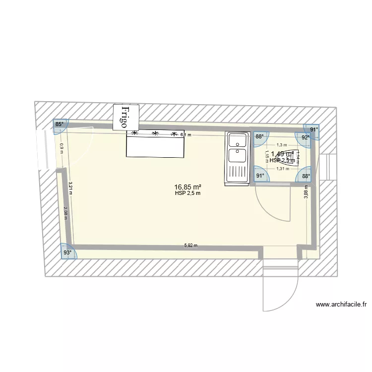 Cellier. Plan de 2 et 20 m² Cellier. Plan de 2 et 20 m²