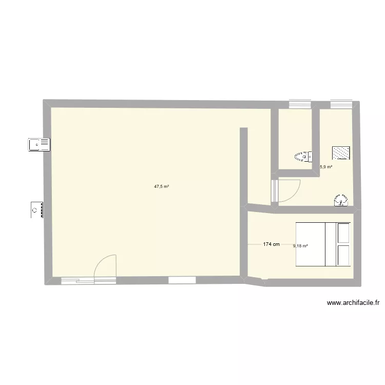 maison. Plan de 