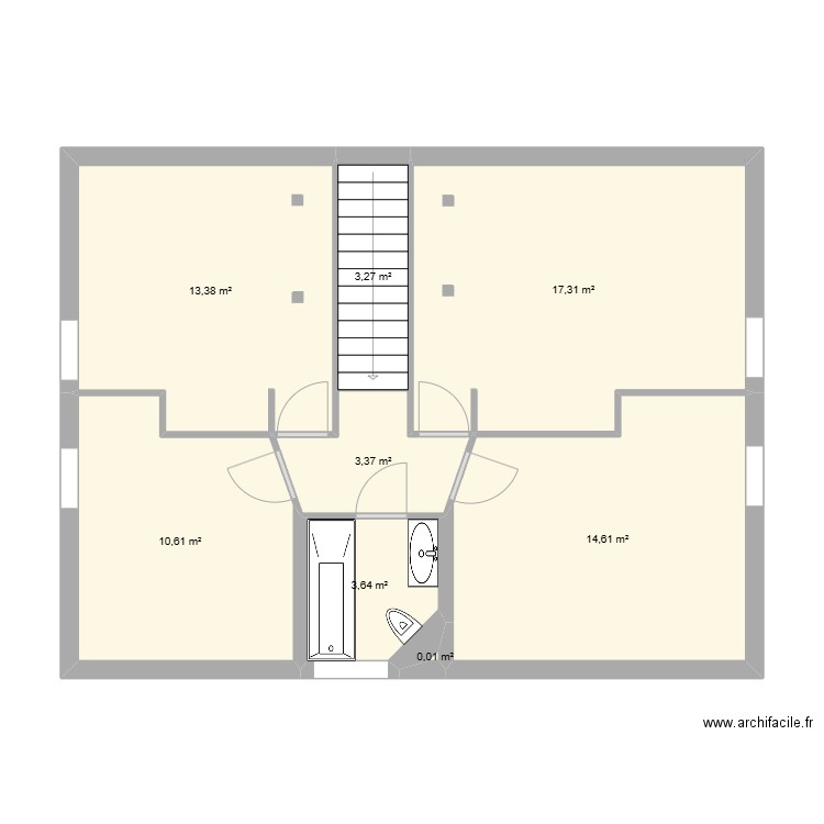 Maison PEUPLIERS - 1er. Plan de 8 pièces et 66 m2