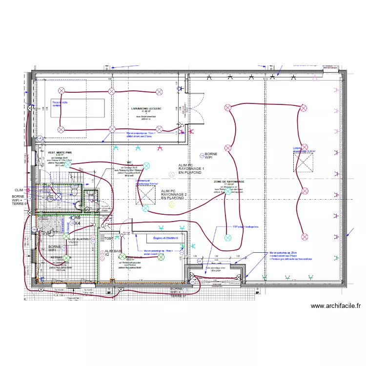 LECLERC DRIVE ELEC RDC. Plan de 