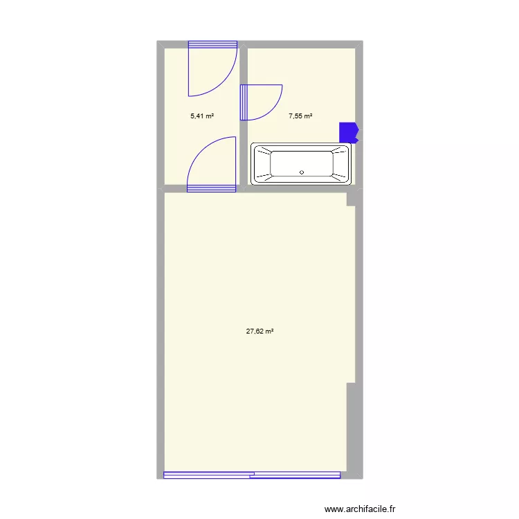 Chambre Hotel. Plan de 