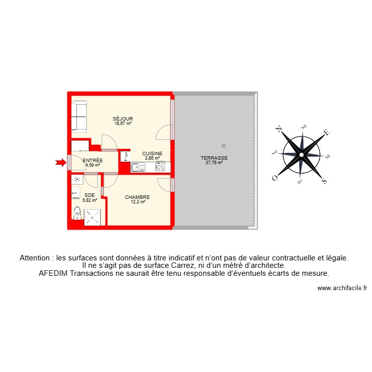 BI27483 -. Plan de 10 pièces et 110 m2