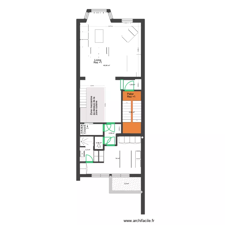 Marie Jos&eacute; Rez1 Permis 2026. Plan de 8  et 80 m²