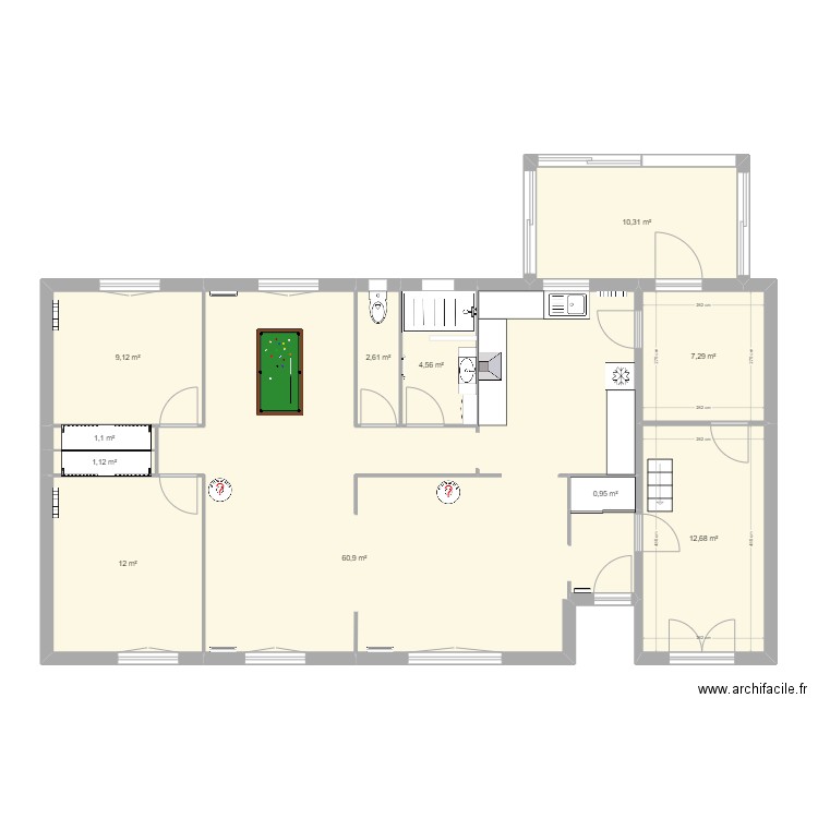 SAVENAY 260500 evo. Plan de 11 pièces et 123 m2