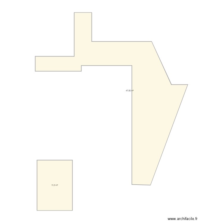 PELOUSE M2. Plan de 2 pièces et 59 m2