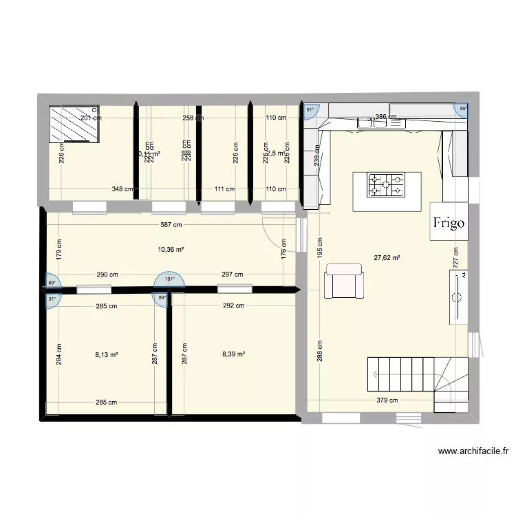 route de lisiers . Plan de 
