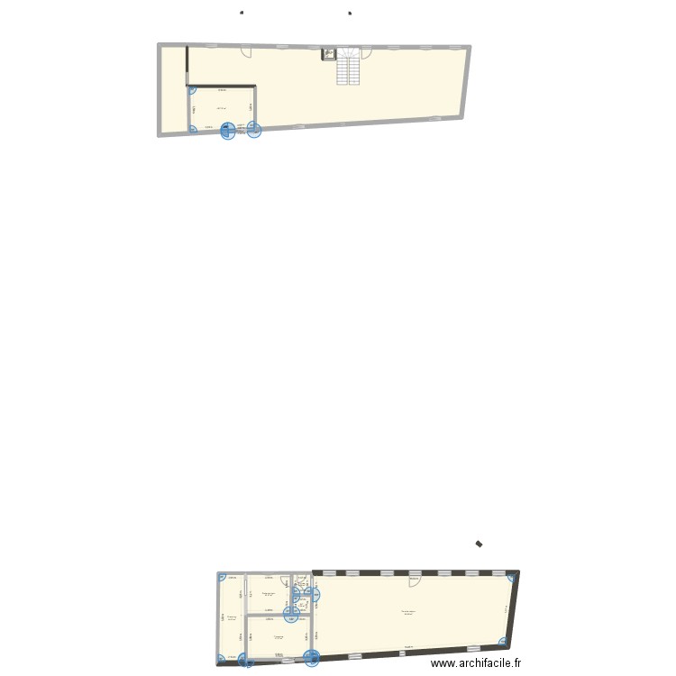 mortiers. Plan de 10 pièces et 160 m2