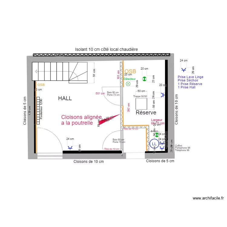 HALL STUDIO. Plan de HALL STUDIO. Plan de
