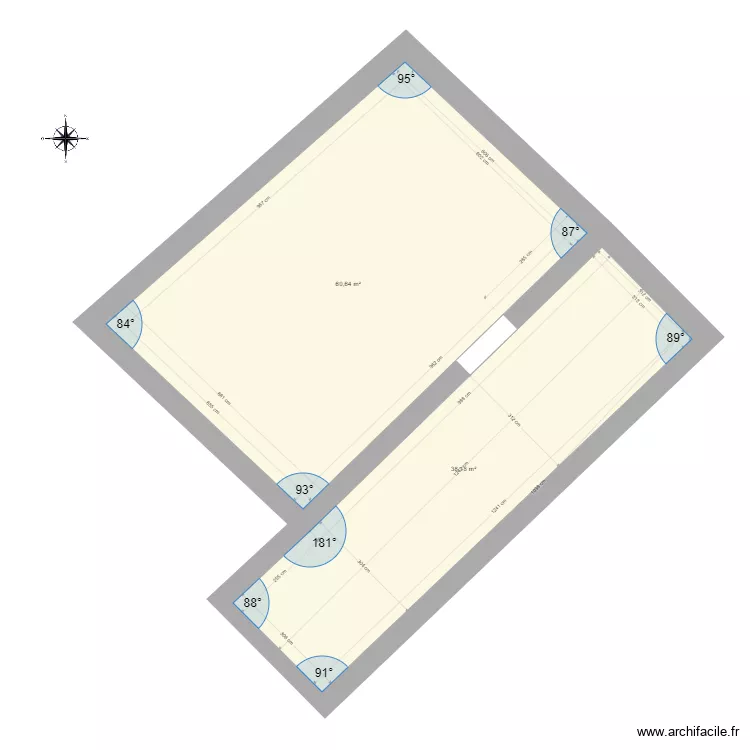Numero 7 PCMI 2/B. Plan de 2  et 99 m²