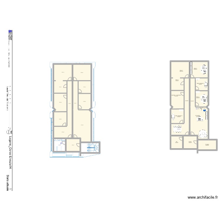Lugano 3&egrave;me espace temporaire. Plan de 0 pièce et 0 m2
