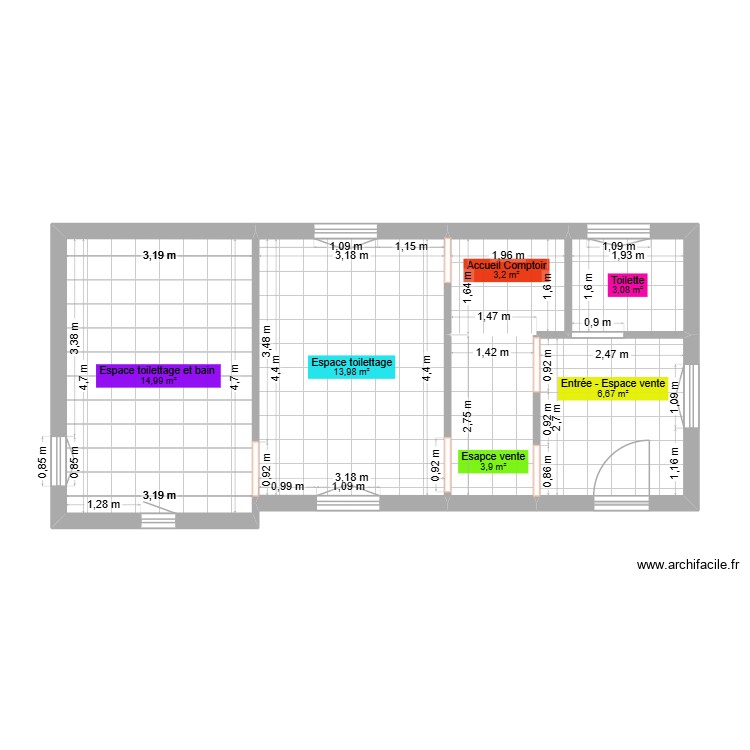 LA CANICHERIE 2. Plan de 0 pièce et 0 m2