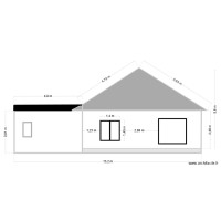 Plan facade  ouest garage 30m²