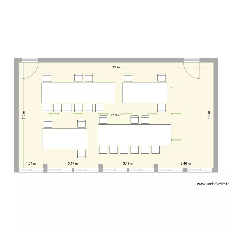 classe. Plan de 1 Pièce et 78 m² classe. Plan de 1 Pièce et 78 m²
