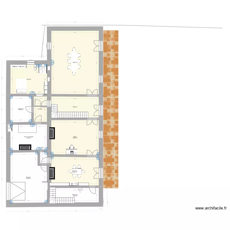 ordac   maison. Plan de 10  et 224 m²