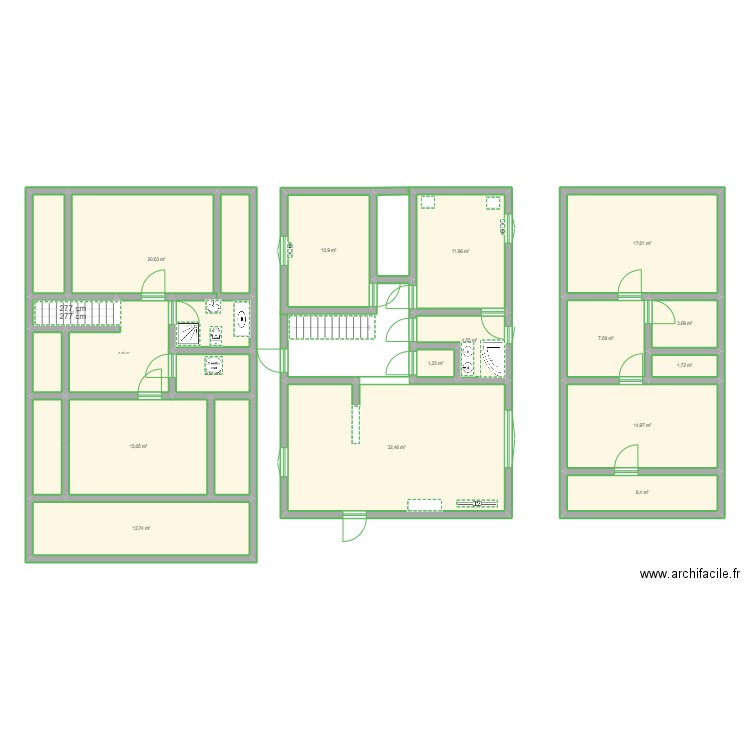 Salon mureaux sans mesures. Plan de 0 pièce et 0 m2