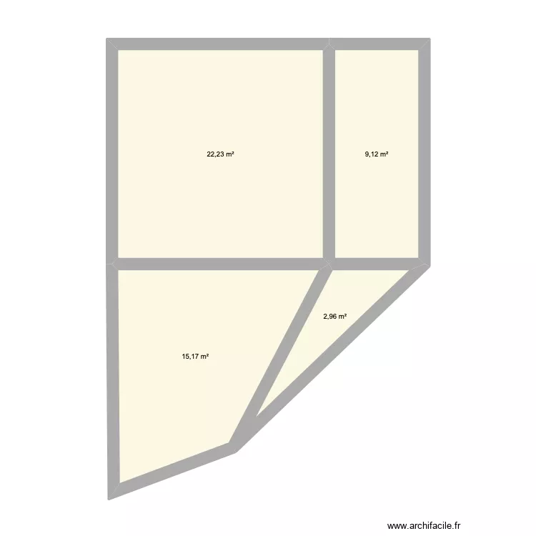 maison bourg. Plan de 4 Pièces et 49 m² maison bourg. Plan de 4 Pièces et 49 m²