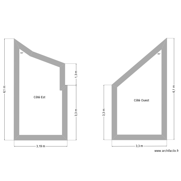 PLAN AMIR. Plan de 2 pièces et 22 m2
