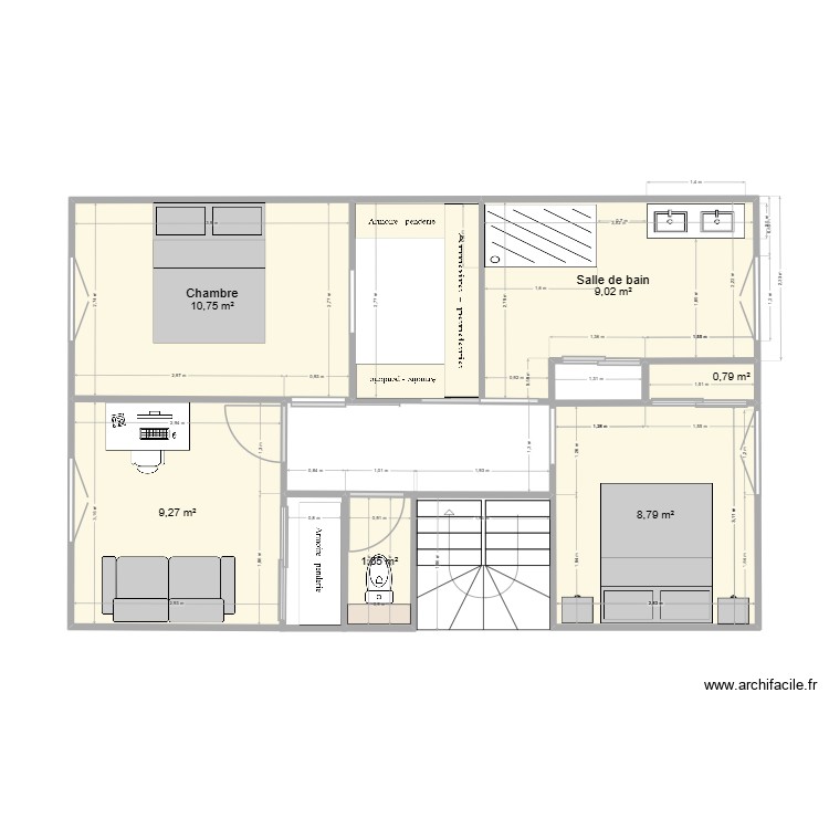 Nos modifications Maison. Plan de 0 pièce et 0 m2