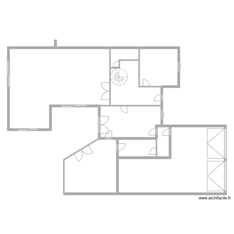 benazet rdc. Plan de 0 pièce et 0 m2