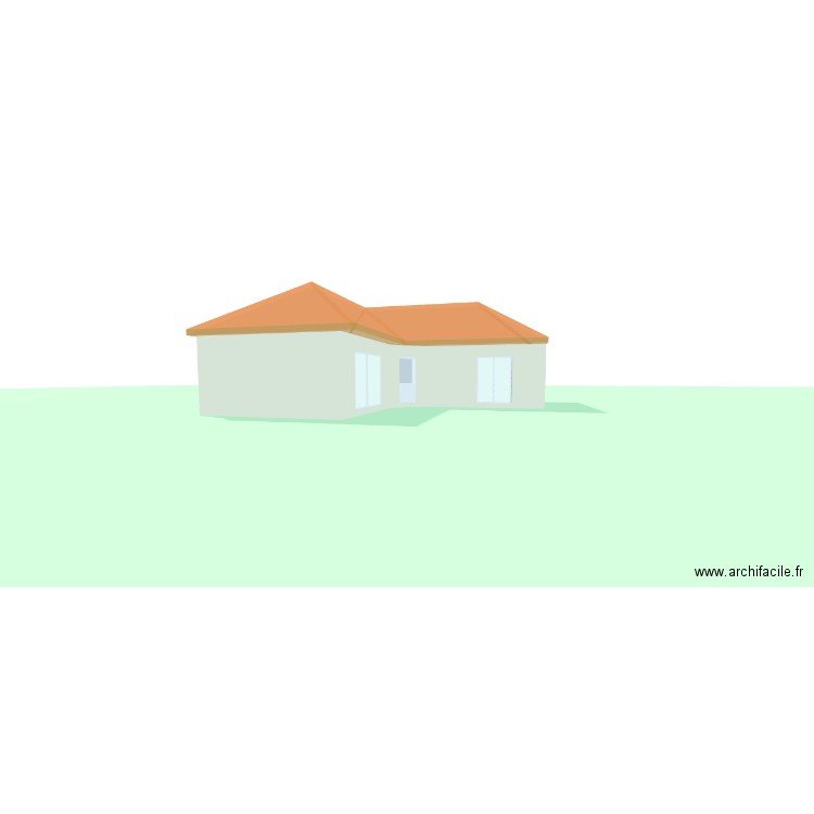 Surfaces T3 montbazin. Plan de 5 pièces et 110 m2