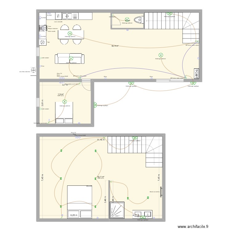 mathieu. Plan de 4 pièces et 192 m2