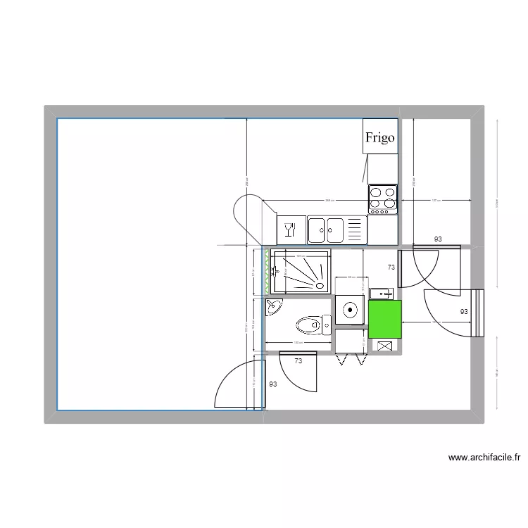 Agrandissement. Plan de 