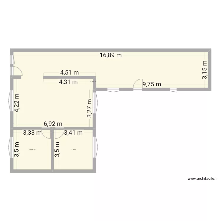 MAISON. Plan de 3 et 99 m² MAISON. Plan de 3 et 99 m²
