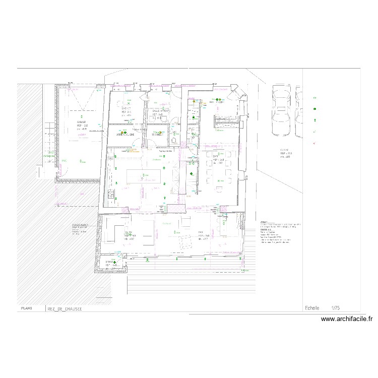 Interrupteurs REZ. Plan de 0 pièce et 0 m2
