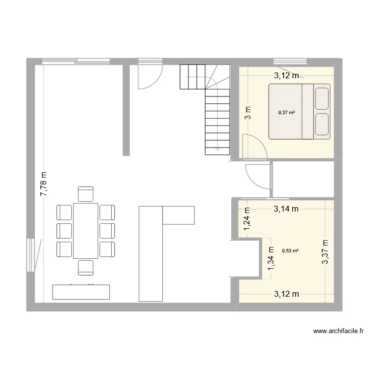 villy. Plan de 2 et 19 m² villy. Plan de 2 et 19 m²
