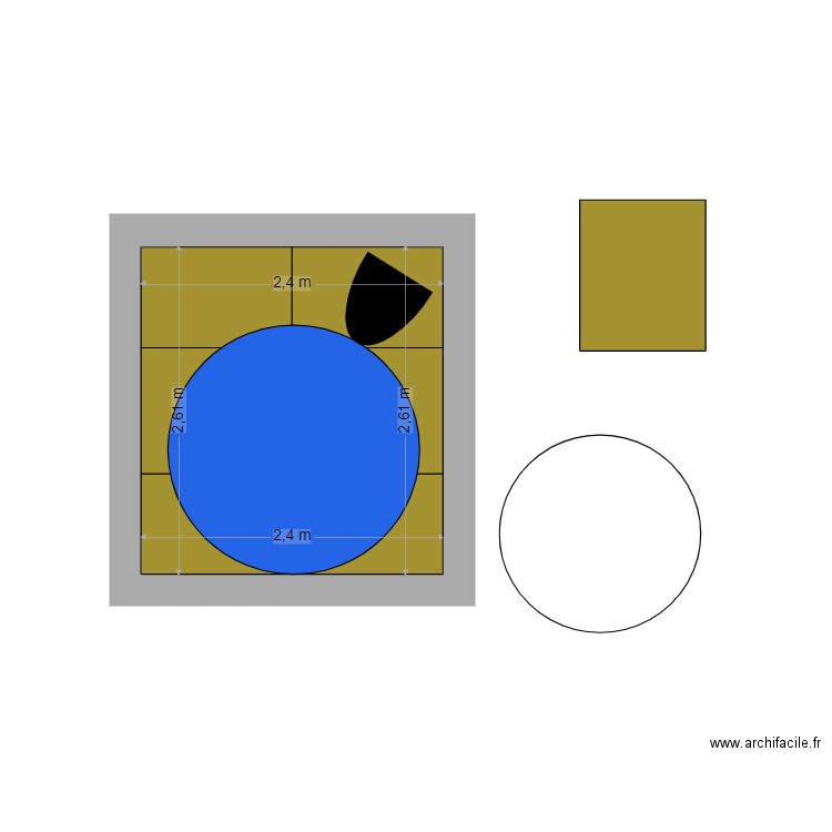 Terrasse. Plan de 0 pièce et 0 m2