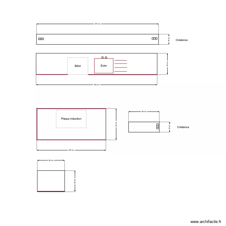 Plan de Travail Cuisine BOCCARD 1. Plan de 