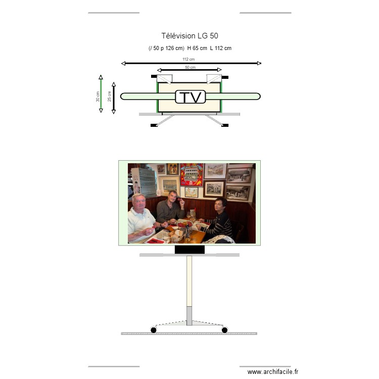 I- 01 Télévision 21. Plan de 0 pièce et 0 m2