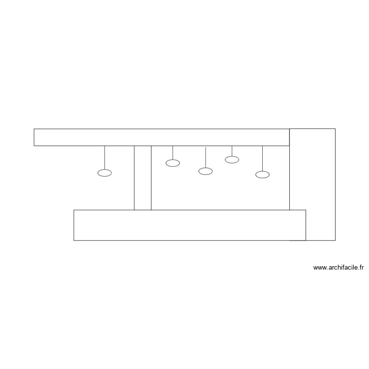 ELEVATION ECLAIRAGE DESK STRASBOURG. Plan de 
