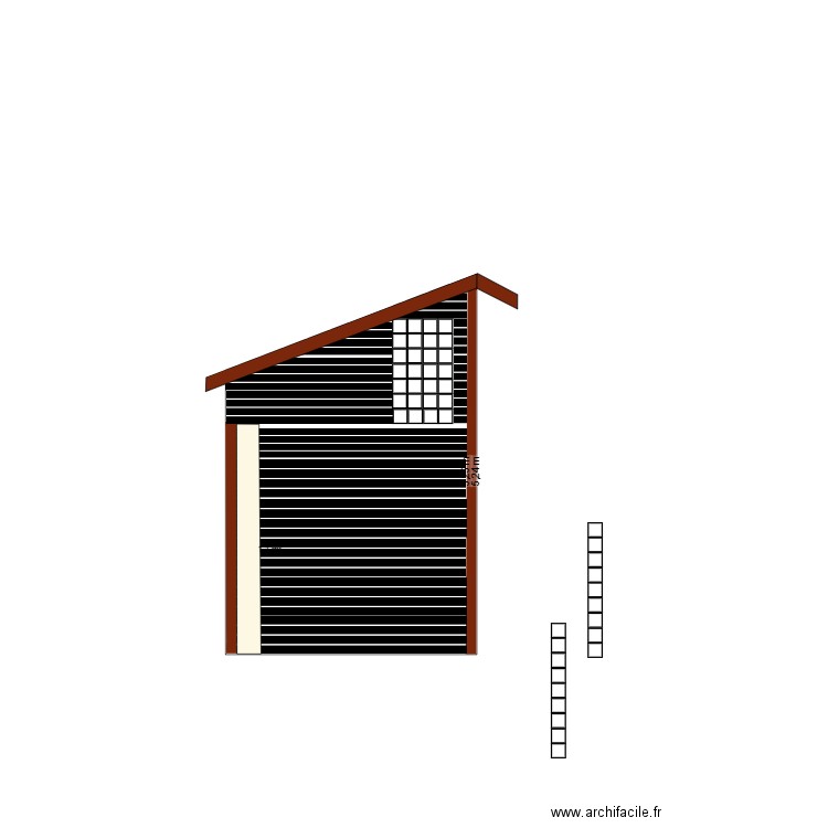 pignon petit loft. Plan de 0 pièce et 0 m2