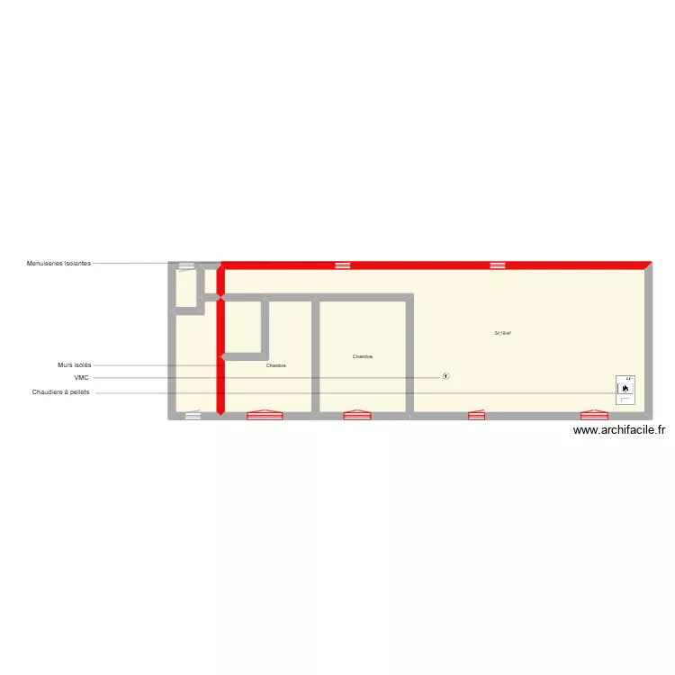BARTSH sc&eacute;nario 3 RDC. Plan de 