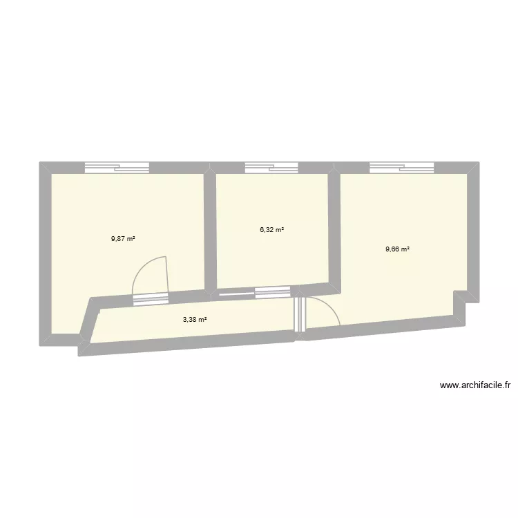terrasse. Plan de 4 Pièces et 29 m² terrasse. Plan de 4 Pièces et 29 m²