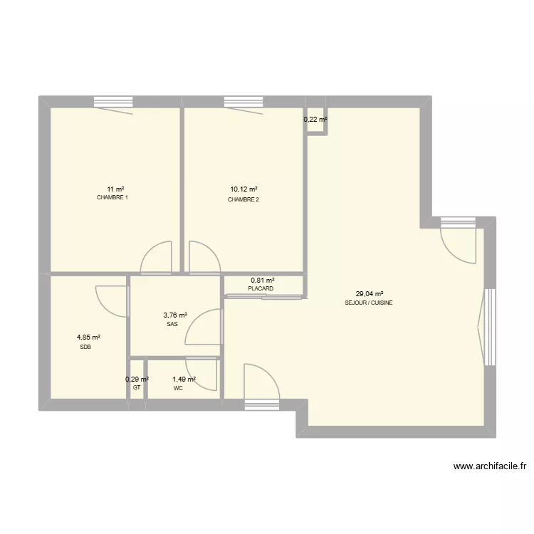 GRAND CHRISTOPHE. Plan de 9 et 62 m² GRAND CHRISTOPHE. Plan de 9 et 62 m²