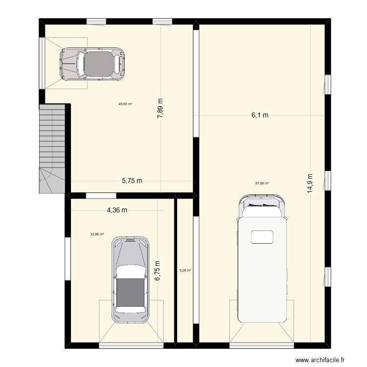 extension diesen seramick**. Plan de 6 pièces et 214 m2