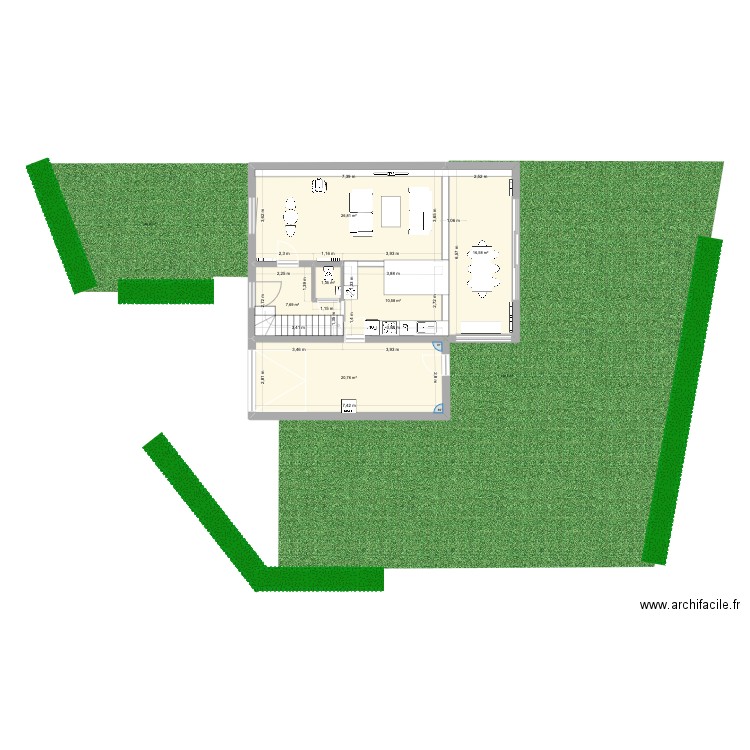 Chéreng - +3m v2. Plan de 7 pièces et 155 m2