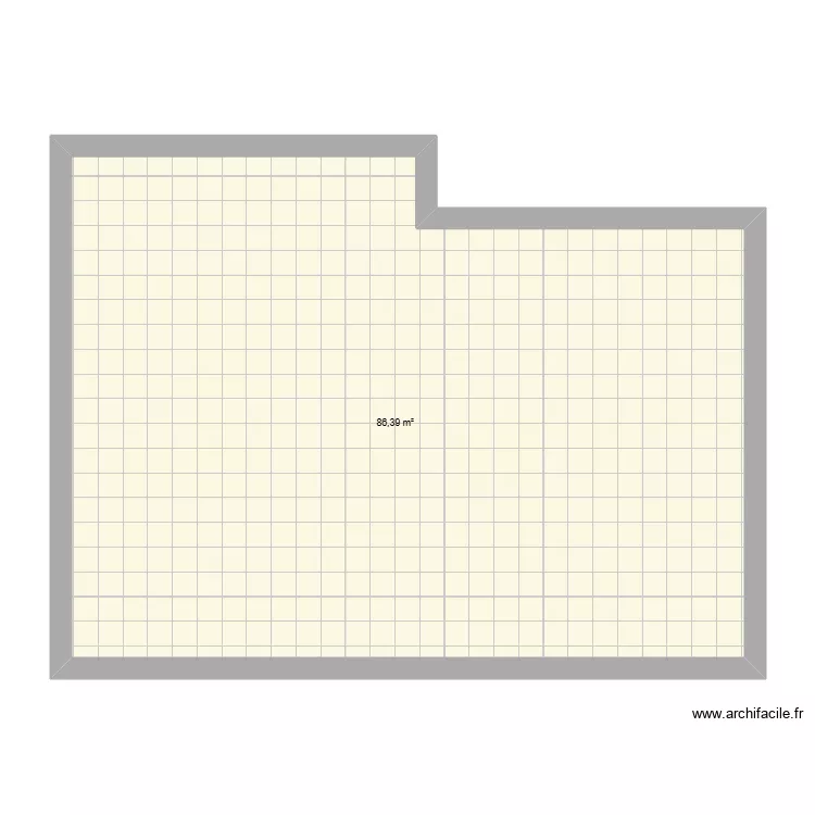 Extension. Plan de 1  et 86 m²