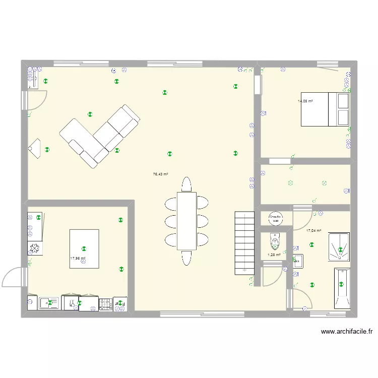 plan grange elec. Plan de 5  et 127 m²
